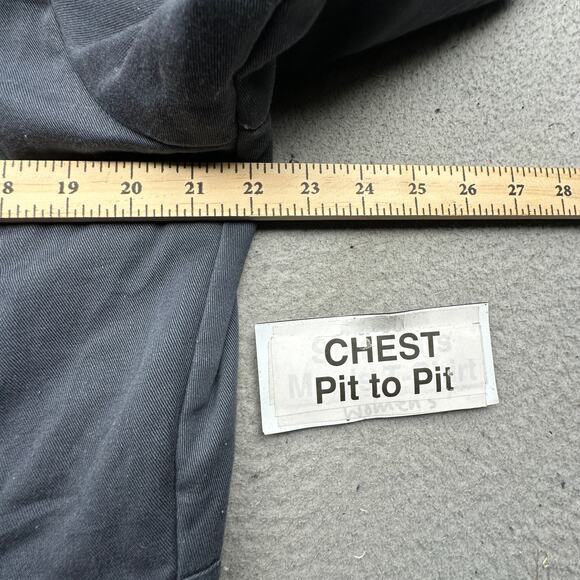 Vintage Madewell Mechanic Workwear Quilt Lined Coverall 36-38 x30 Large Gray Red - Picture 4 of 16